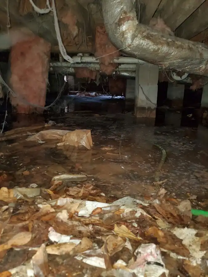 Crawl space flood assessment for Commercial Water Damage Restoration in Kimberly